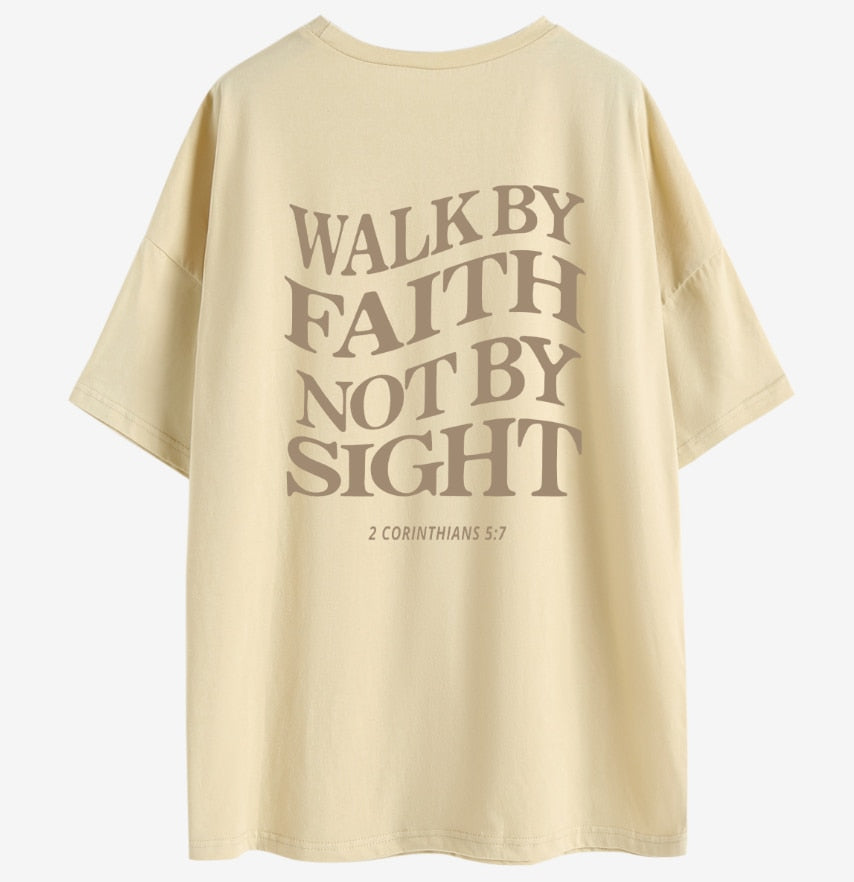 Walk By Faith Oversize Tee (Women)
